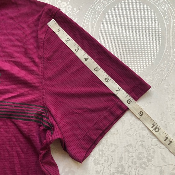 Under Armour Men’s Size M Burgundy Performance Running T-Shirt Activewear Top - Picture 6 of 12